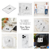 Luxuriöse, weiße Marmorstruktur Getränkeuntersetzer