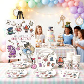 Storybook Alice Birthday Celebration Plates Pappteller
