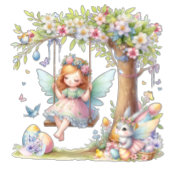 Wasserfarbene Niedliche Osterfrühlingszucht Feiertagskarte