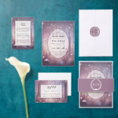 Magical Lavender Fairy Lights Hochzeit Einladung (Personalisiere diese Kollektion eines unabhängigen Creators.)