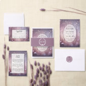 Magical Lavender Fairy Lights Hochzeit Save The Date (Personalisiere diese Kollektion eines unabhängigen Creators.)