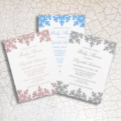 Silver Snowflake Winter Baby Dusche Pappteller