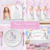 Niedlich Magische Einhorn Kinder Geburtstag Pappbecher