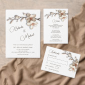 Ivory 3D Magnolia Flower Dankeskarte (Personalisiere diese Kollektion eines unabhängigen Creators.)