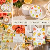 Citrus Main Squeeze Brautdusche Kulisse Wandteppich
