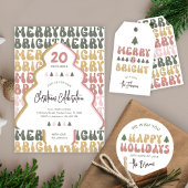 Merry & Bright farbenfrohe Retro Weihnachten außer