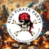 Pirate Thema Party Erwachsene Salty Skull Black. Banner