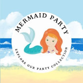 Mermaid Ocean Blue Scales Banner