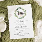 Neutrale Mallard Duck Baby Shower Serviette