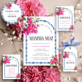 Mamma Mia Floral Mediterrane Babydusche Serviette