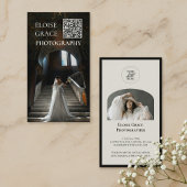 Editorisches Skript Qr-Code und Foto Beruflich Visitenkarte