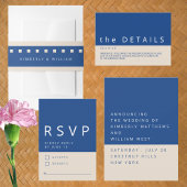 Marseille Bleu 150 Gäste Hochzeitskarte Poster