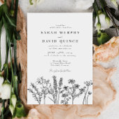 Elegant Boho Wildblume Wedding Welcome Sign Poster