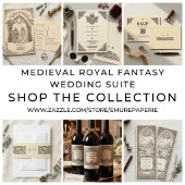 Heraldisches Monogramm Save-the-Date Einladung