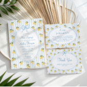 Italienische Lemon Blue Bow Paper Teller