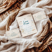 Mediterranean Ciao Miss Bridal Shower Serviette