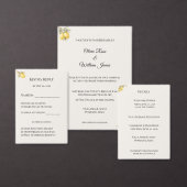 Luxus-Hochzeitszeremonie-Programmkarte im mediterr Programm (Personalisiere diese Kollektion eines unabhängigen Creators.)
