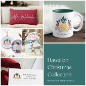 Mele Kalikimaka | Hawaiianische Ananas Zweifarbige Tasse
