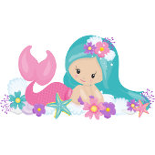 Mermaid Party Lila Wrapping Paper Geschenkpapier