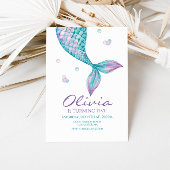 Mermaid Schwanz Under Sea Birthday Paper Teller