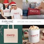 Modern Matching Family Minimalist Merry Christmas Tasse