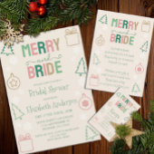 Merry & Bride Bring An Ornament Bridal Shower Begleitkarte