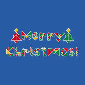 Frohe Weihnachten! Feiertagskarte