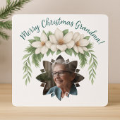 Frohe Weihnachten Grandma Foto Weihnachtsgeschenk Keramik Kugel-Ornament