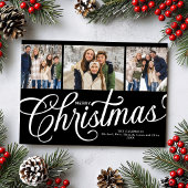 Frohe Weihnachten Script Waldgrün Geschenkanhänger