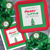 Merry Little Birthday Napkins Serviette
