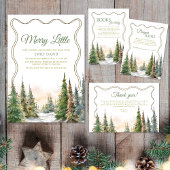 Merry Little Christmas Winter Baby Shower Selters Dosenkühler