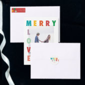 MERRY LIEBE JOY | FARBENE WEIHNACHTSMITTEL KAFFEETASSE (Personalisiere diese Kollektion eines unabhängigen Creators.)