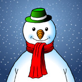 Fröhlicher Schneemann Tischdecke