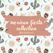 Custom Arch Foto Mexican Tile Fiesta Neutral Poster