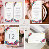 Hochzeit der modernen mexikanischen Fiesta-Blume Steinuntersetzer