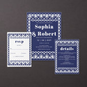 Mexican Fiesta Papel Picado Boho Wedding Acryleinladungen (Personalisiere diese Kollektion eines unabhängigen Creators.)