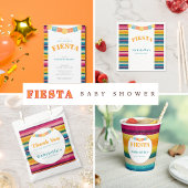 Personalisierte mexikanische Fiesta Stripte Babydu Runder Aufkleber