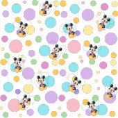 Mickey Mouse Polka Dot purple Baby Shower Serviette