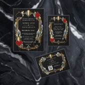 Glamouröse Navy-Gold-Schwarze Art Deco-Casino-Aben Spielkarten (Personalisiere diese Kollektion eines unabhängigen Creators.)