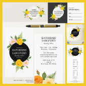 Minimal Blumenstrauß Beauty Salon Business Suite Kugelschreiber