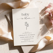 Minimal Baby in Bloom Baby Shower Banner
