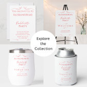 Minimaler moderner Junggeselinnen-Abschied Runder Aufkleber