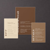 QR Code Minimal Moderne Beige Hochzeit Einladung (Personalisiere diese Kollektion eines unabhängigen Creators.)