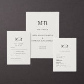 Minimal Modern Elopement Wedding Address Label Adressaufkleber (Personalisiere diese Kollektion eines unabhängigen Creators.)
