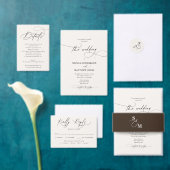 Klassisches Monogramm Moderne Et-Zeichen Hochzeit Pappbecher (Personalisiere diese Kollektion eines unabhängigen Creators.)
