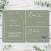 Menü "Sage Green Probe Dinner" | Nacht vor Menükarte (Personalisiere diese Kollektion eines unabhängigen Creators.)