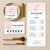 Minimalistisches Gesicht Beauty Logo Makeust Künst Quadratischer Aufkleber