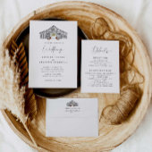 Fall Barn | Feier und Hochzeit von Empfängen All In One Einladung