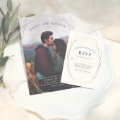 Art Deco Minimalistische geometrische Rücksendeadr