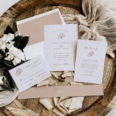 Westlicher Minimalist | Kupferfarbene Hochzeit